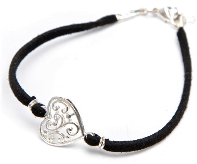 B966 Bracelet Suede with Charm